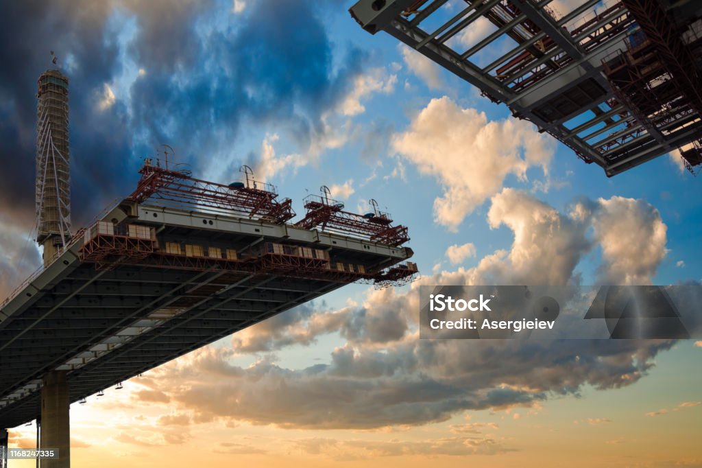 construction bridge crossing construction bridge crossing, This toll highway will connect ! Bridge - Built Structure Stock Photo construction bridge crossing construction bridge crossing, This toll highway will connect ! Bridge - Built Structure Stock Photo