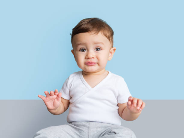 istock Cute baby making a facial expression 1168249907