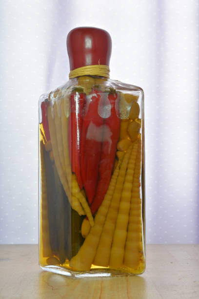 istock Decorative bottle with sealed colorful spices inside 1168251520