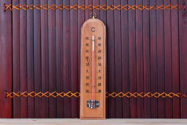 istock Thermometer on the wood table 1168251666