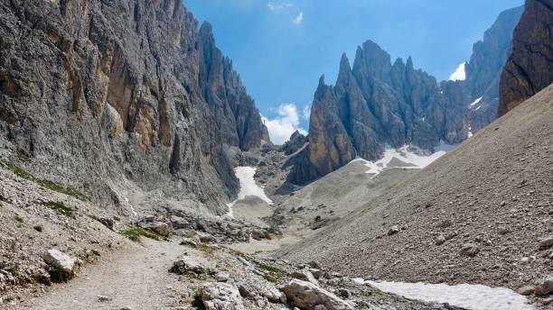 istock Trekking at Sella Joch / Seiner Alm in the Dolomites 1168252065