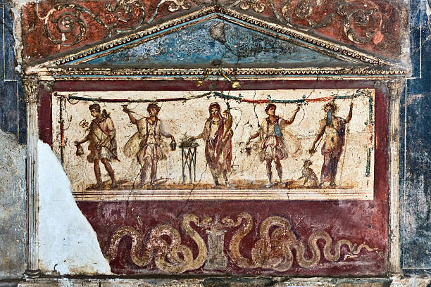 istock Fresco in ancient tavern, Pompeii, Italy 116825400