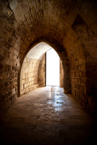 istock Old tunnel up to the light. 1168258764