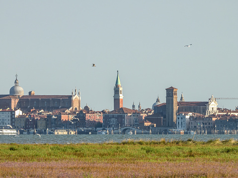 Panorama of Venice taken from Venice airport area