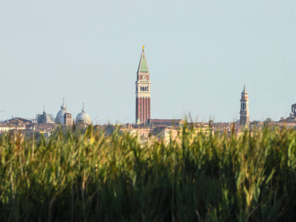Panorama of Venice taken from Venice airport area