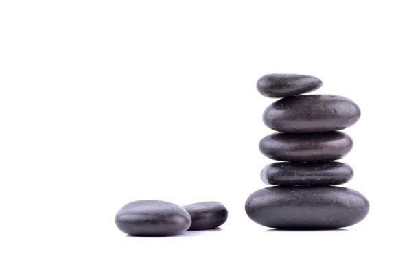 istock Zen stones balance concept isolated on white 1168260859