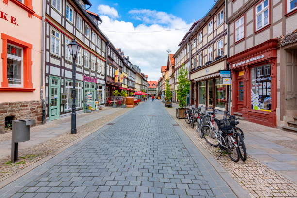 istock Architecture of Wernigerode old town with half-timbered houses, Germany 1168268355