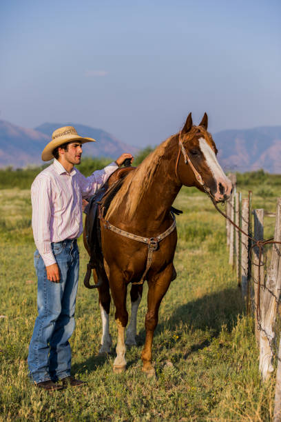 istock Cowboy and his Horse 1168268447