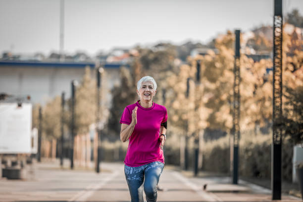 istock Senior Adult Jogging Running Exercise Sport Activity Concept 1168271101