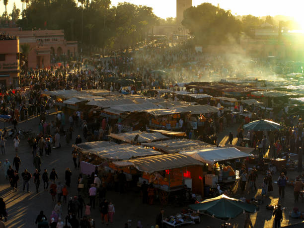 istock D'Jeema Market at sunset 1168273176