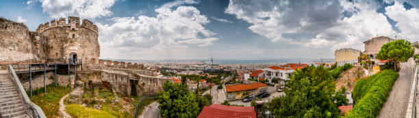Aerial view of Thessaloniki stock photo