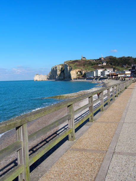 istock boardwalk near the Cliffs of Normandy 1168275511