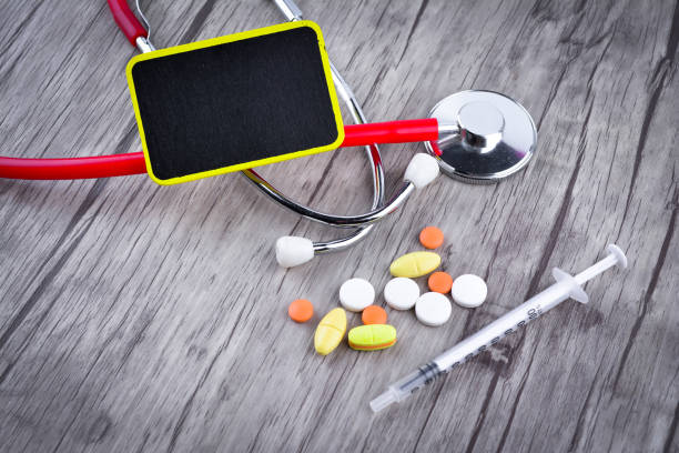 istock Pills, Syringe and Stethoscope 1168275834