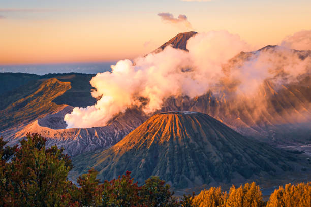 istock Sunrise over volcanic crater 1168275922