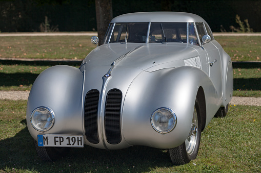 Chantilly, France - September 03 2016: BMW 328 Kamm Coupe is a sports car made by BMW in 1940.