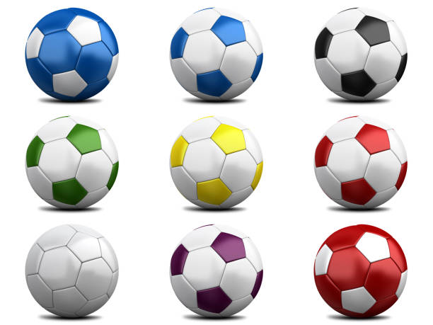 istock Coloured Footballs 116827694