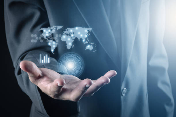 istock business man and hand holding world map of data and information network 1168277788