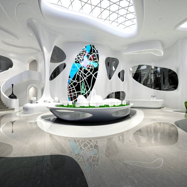 istock 3d render of showroom 1168277794