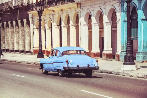 istock Vintage Blue Car In Havana, Cuba 1168282609