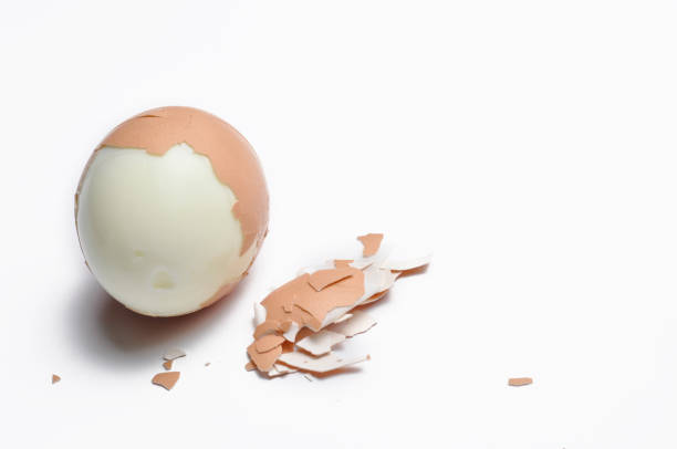 istock Boiled eggs isolated on white background. Protein source. Healthy food 1168284823