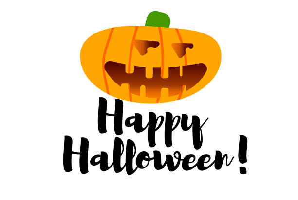 Set pumpkin Halloween Set pumpkin on white background. The main symbol of the Happy Halloween holiday. evil joker silhouette stock pictures, royalty-free photos & images