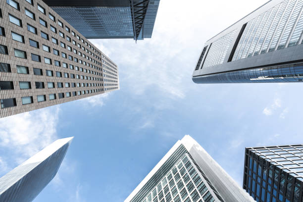 istock High-rise buildings and blue sky 1168296180