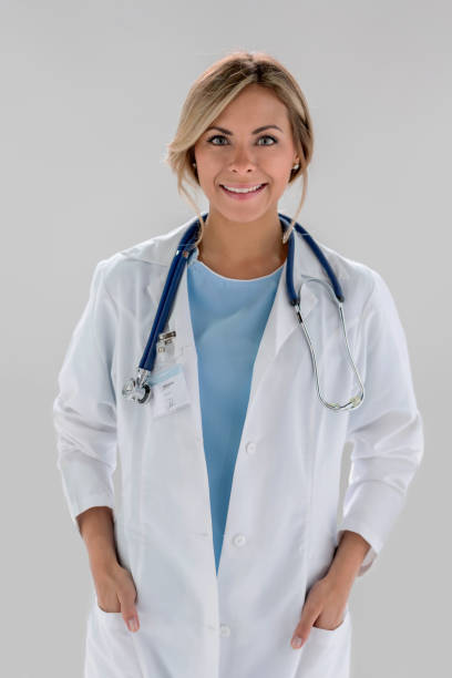 istock Happy doctor smiling in the studio 1168301442