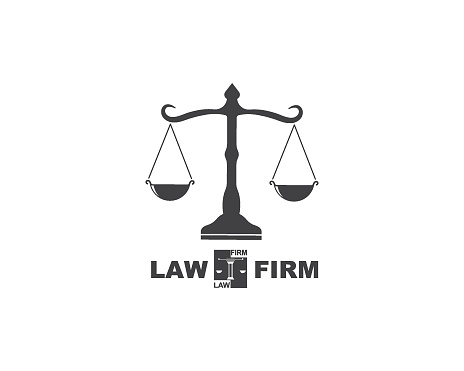 Lawyer Logo Vector Template Design Stock Illustration - Download Image Now  - Abstract, Architectural Column, Auction - iStock