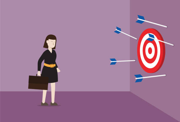 istock Businesswoman missed the Bull's-Eye 1168303424