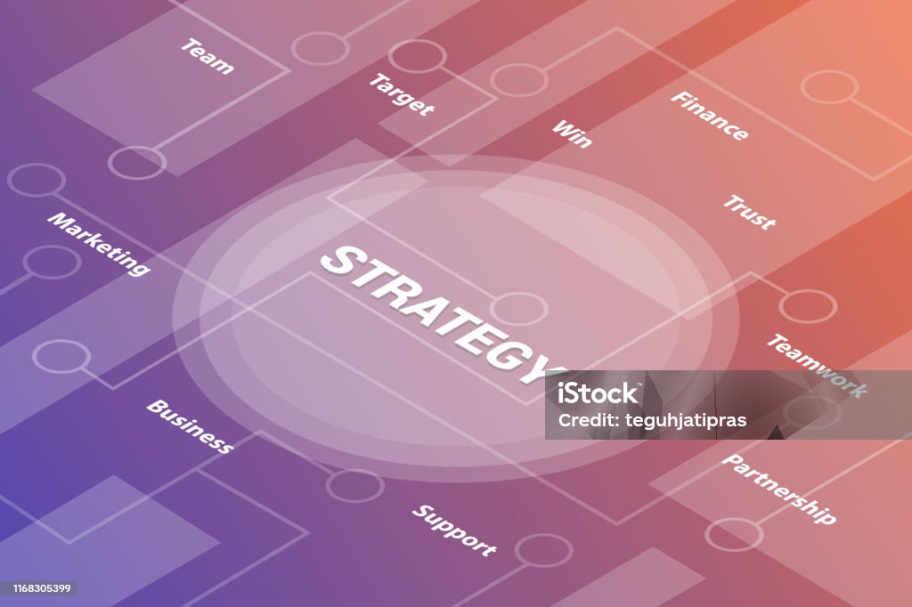 Strategy In Simple Words Strategy Concept Words Isometric 3d Word Text Concept With Some Related ...
