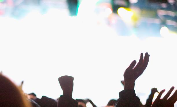 istock Hands at D J concert in the snow 1168307456
