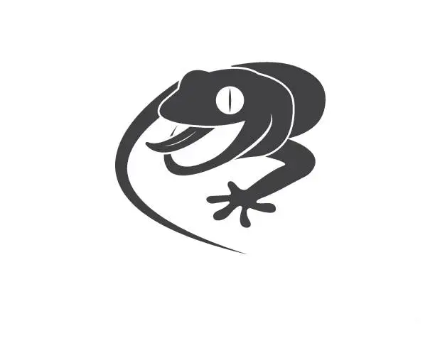 Vector illustration of Gecko logo vector icon