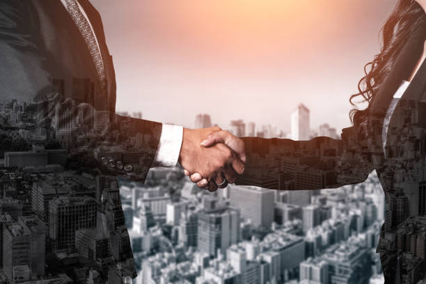 istock Double Exposure Image of Business and Finance 1168319532
