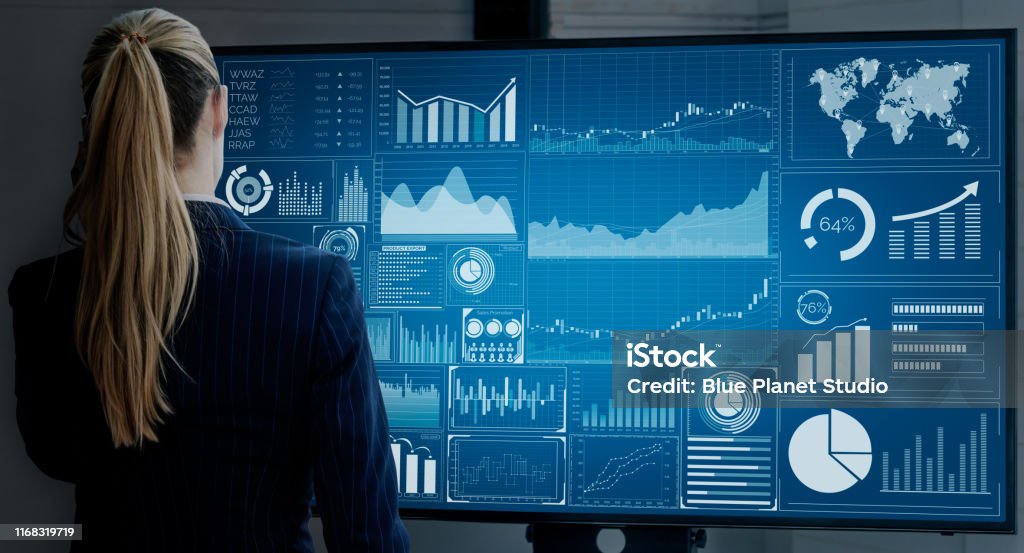 Datenanalyse für Das Ein- und Finanzkonzept - Lizenzfrei Big Data Stock-Foto