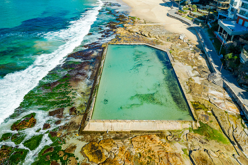 One of the many Tidal Pools along Sydney's beaches.  Cronulla Beach along Sydney's eastern/southern beaches.