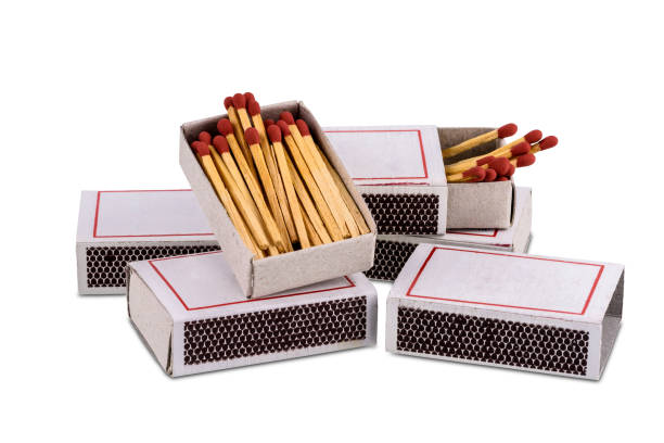 istock Box of matches isolated on white background 1168324823