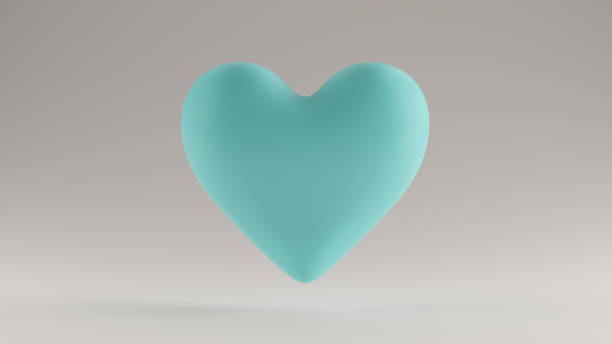 istock Large Gulf Blue Turquoise 3d Heart Icon 1168329025
