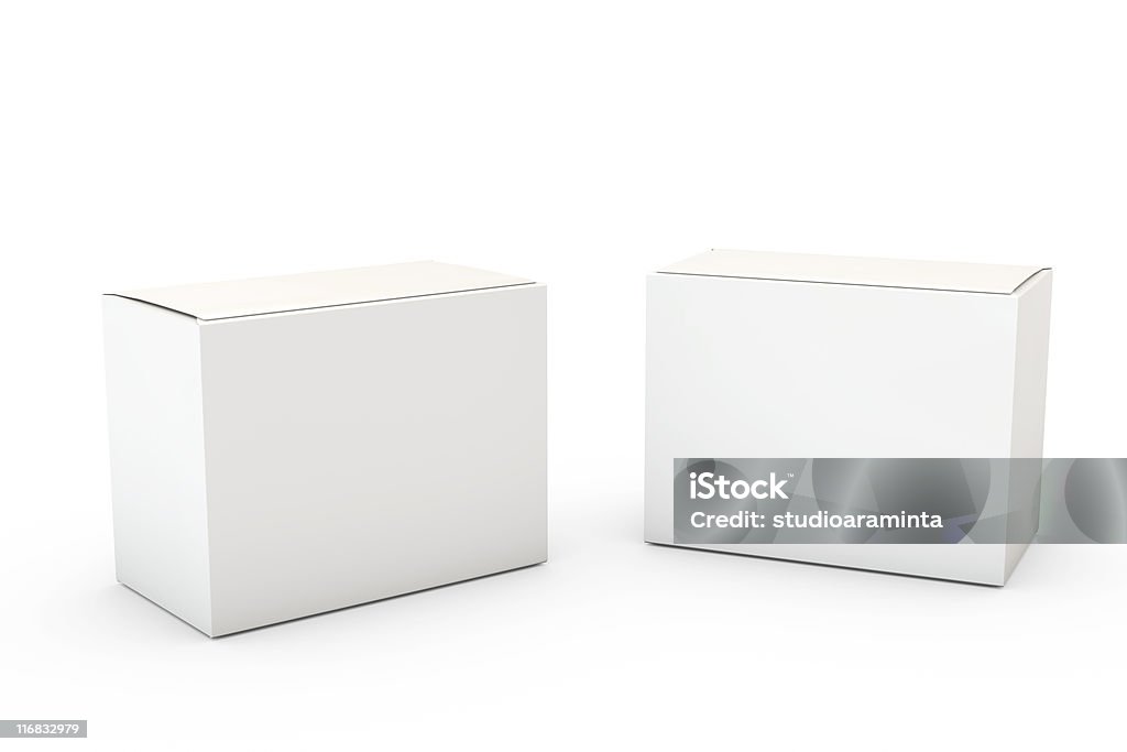 Пустой продукт Коробка изолированные на белом фоне - Стоковые фото Без людей роялти-фри
