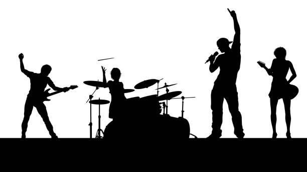 1,900+ Band Silhouette Stock Illustrations, Royalty-Free Vector ...