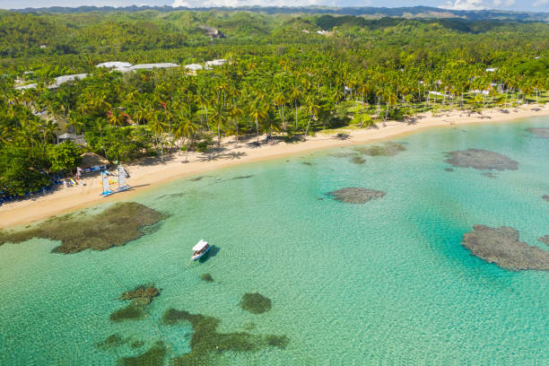 istock Drone shot of Bahia beach at sunny day 1168336543