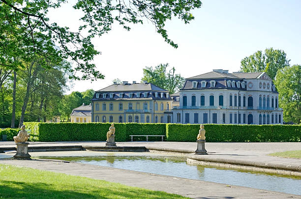 istock Schloss Wilhelmsthal with canal and statues (Kassel- Calden 116833826