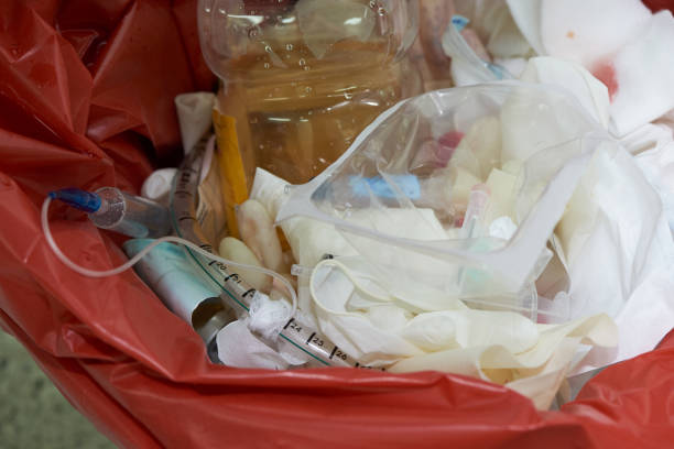 istock Close-up view of surgical garbage bin 1168338373