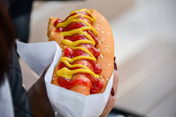 Hot dogs at shops in Hong Kong
