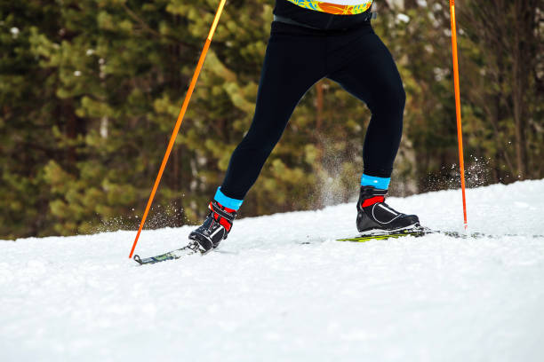 istock athlete skier riding classic style 1168355240
