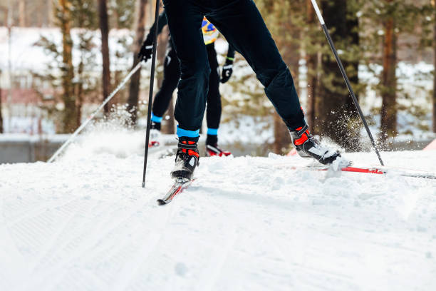 istock two skiers athletes uphill 1168355291