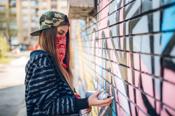 istock Graffiti artist painting 1168355488