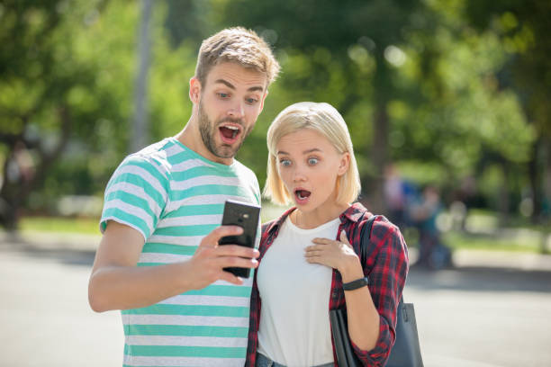 istock Couple watching something on social media 1168357633