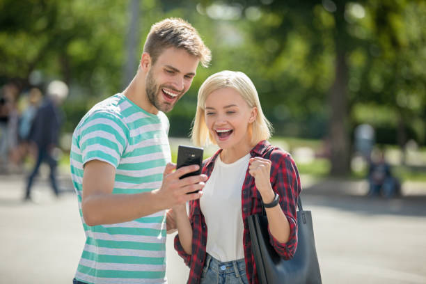 istock Couple receiving good news 1168357691