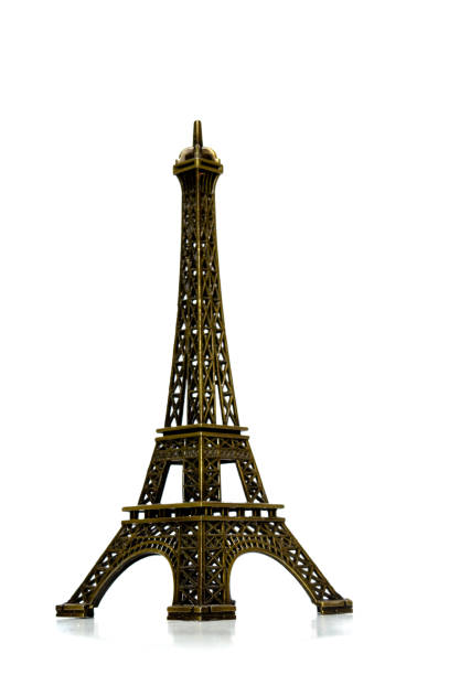 istock Eiffel tower souvenir isolated on white background 1168357804