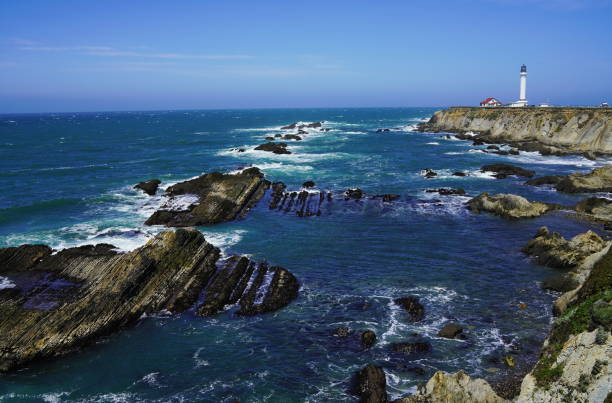 istock Beautiful coastline scenery and lighthouse on Pacific Coast 1168365573
